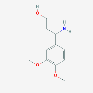 molecular formula C11H17NO3 B1587202 3-氨基-3-(3,4-二甲氧基苯基)丙醇 CAS No. 201408-35-7