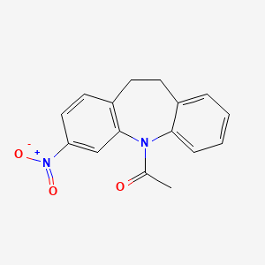 molecular formula C16H14N2O3 B1587212 5-乙酰基-10,11-二氢-3-硝基-5H-二苯并[b,f]氮杂菲 CAS No. 79752-03-7