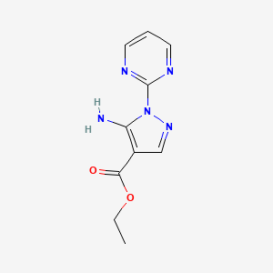 molecular formula C10H11N5O2 B1587215 5-氨基-1-(嘧啶-2-基)-1H-吡唑-4-羧酸乙酯 CAS No. 91129-95-2
