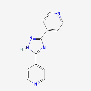 molecular formula C12H9N5 B1587216 4,4'-(1H-1,2,4-三唑-3,5-二基)二吡啶 CAS No. 4329-78-6