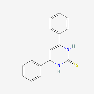 molecular formula C16H14N2S B1587227 4,6-二苯基-1,2,3,4-四氢嘧啶-2-硫酮 CAS No. 6381-55-1