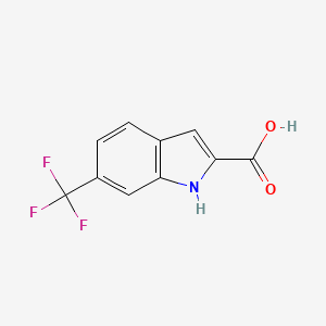 molecular formula C10H6F3NO2 B1587240 6-(三氟甲基)-1H-吲哚-2-羧酸 CAS No. 327-20-8