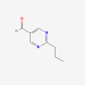 molecular formula C8H10N2O B1587277 2-丙基嘧啶-5-甲醛 CAS No. 876890-38-9