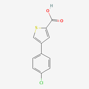 molecular formula C11H7ClO2S B1587281 4-(4-Chlorophenyl)thiophene-2-carboxylic acid CAS No. 386715-46-4