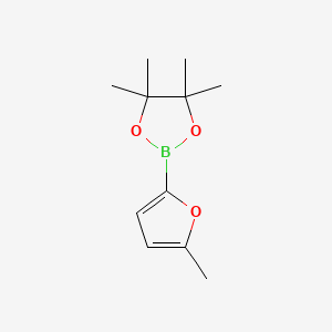 molecular formula C11H17BO3 B1587288 4,4,5,5-四甲基-2-(5-甲基呋喃-2-基)-1,3,2-二氧杂硼环 CAS No. 338998-93-9