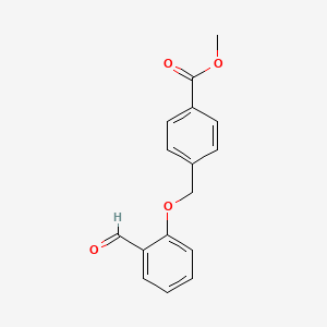 B1587294 4-(2-Formyl-phenoxymethyl)-benzoic acid methyl ester CAS No. 351335-29-0