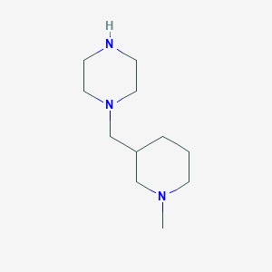 molecular formula C11H23N3 B1587303 1-(N-Methylpiperidin-3-yl-methyl)piperazine CAS No. 496808-03-8