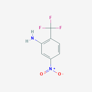 molecular formula C7H5F3N2O2 B1587308 2-氨基-4-硝基苯三氟化物 CAS No. 393-49-7