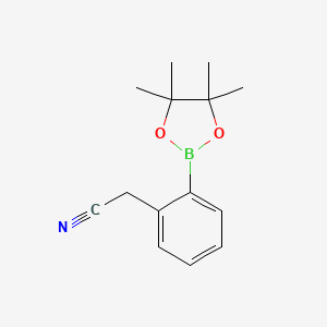 molecular formula C14H18BNO2 B1587316 2-(2-(4,4,5,5-四甲基-1,3,2-二氧杂硼环-2-基)苯基)乙腈 CAS No. 325141-71-7
