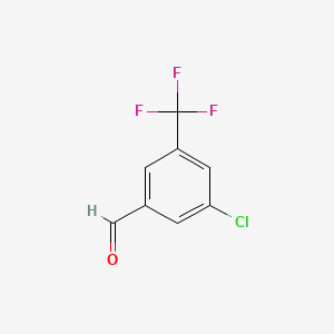 molecular formula C8H4ClF3O B1587322 3-Chloro-5-(trifluoromethyl)benzaldehyde CAS No. 477535-43-6