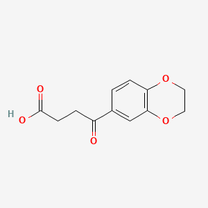 molecular formula C12H12O5 B1587334 4-(2,3-二氢-1,4-苯并二氧杂环-6-基)-4-氧代丁酸 CAS No. 54557-81-2