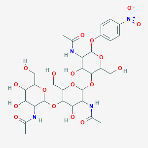 molecular formula C30H44N4O18 B1587337 4-硝基苯基 β-D-N,N',N''-三乙酰几丁三糖 CAS No. 7699-38-9