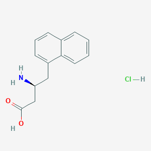 molecular formula C14H16ClNO2 B1587349 (S)-3-氨基-4-(萘-1-基)丁酸盐酸盐 CAS No. 270063-00-8