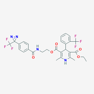 molecular formula C29H26F6N4O5 B158735 二氮杂宾 CAS No. 135330-18-6