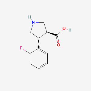 B1587353 (3S,4R)-4-(2-fluorophenyl)pyrrolidine-3-carboxylic acid CAS No. 1049975-91-8