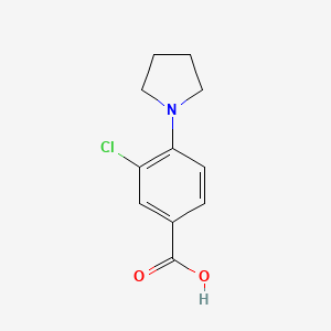B1587385 3-Chloro-4-pyrrolidinobenzoic acid CAS No. 585517-09-5