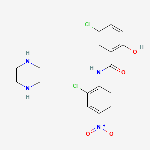 molecular formula C17H18Cl2N4O4 B1587394 吡喹哌嗪 CAS No. 34892-17-6