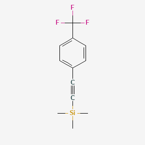 molecular formula C12H13F3Si B1587411 1-[(三甲基甲硅烷基)乙炔基]-4-(三氟甲基)苯 CAS No. 40230-95-3