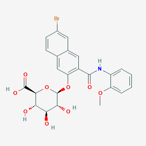 molecular formula C24H22BrNO9 B1587424 2-萘酚 AS BI-β-D-葡萄糖醛酸苷 CAS No. 37-87-6