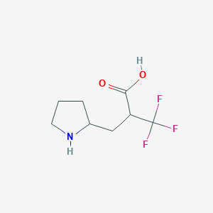 B1587450 3,3,3-trifluoro-2-(pyrrolidin-2-ylmethyl)propanoic Acid CAS No. 480438-82-2