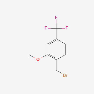 molecular formula C9H8BrF3O B1587455 2-Methoxy-4-(trifluoromethyl)benzyl bromide CAS No. 886500-59-0