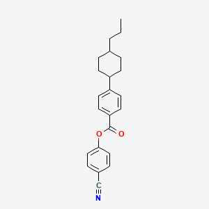 molecular formula C23H25NO2 B1587479 4-氰基苯基 4-(反式-4-丙基环己基)苯甲酸酯 CAS No. 81930-17-8