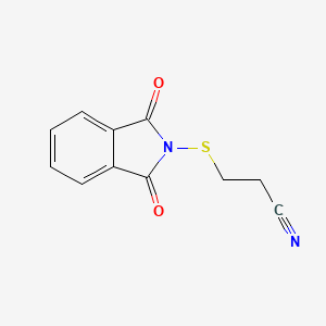 molecular formula C11H8N2O2S B1587495 N-[(2-氰乙基)硫]邻苯二甲酰亚胺 CAS No. 88683-57-2