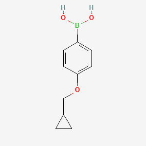 molecular formula C10H13BO3 B1587502 4-(Cyclopropylmethoxy)phenylboronic acid CAS No. 411229-67-9