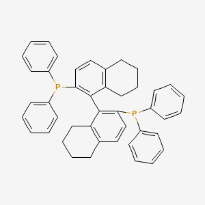 molecular formula C44H40P2 B1587505 [1-(2-Diphenylphosphanyl-5,6,7,8-tetrahydronaphthalen-1-yl)-5,6,7,8-tetrahydronaphthalen-2-yl]-diphenylphosphane CAS No. 61724-04-7