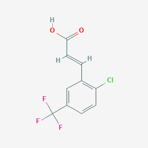 molecular formula C10H6ClF3O2 B1587516 2-氯-5-(三氟甲基)肉桂酸 CAS No. 682805-12-5