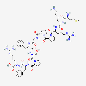 molecular formula C61H94N18O13S B1587538 蛋氨酸-赖氨酸-缓激肽 CAS No. 550-19-6