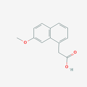 molecular formula C13H12O3 B158755 2-(7-甲氧基萘-1-基)乙酸 CAS No. 6836-22-2