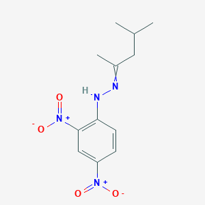 molecular formula C12H16N4O4 B158758 N-(4-甲基戊-2-亚甲基氨基)-2,4-二硝基苯胺 CAS No. 1655-42-1