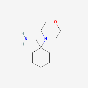 molecular formula C11H22N2O B1587590 (1-吗啉环己基)甲胺 CAS No. 64269-03-0