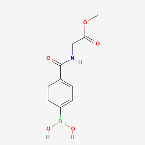 molecular formula C10H12BNO5 B1587592 Methyl (4-boronobenzoylamino)acetate CAS No. 850568-24-0