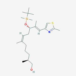molecular formula C24H43NO2SSi B015876 （2S,6Z,9S,10E）-9-叔丁基（二甲基）甲硅烷基氧基-2,6,10-三甲基-11-(2-甲基-1,3-噻唑-4-基)十一碳-6,10-二烯-1-醇 CAS No. 210690-99-6