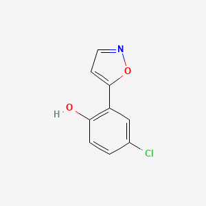 molecular formula C9H6ClNO2 B1587630 4-氯-2-异恶唑-5-基-苯酚 CAS No. 86176-56-9