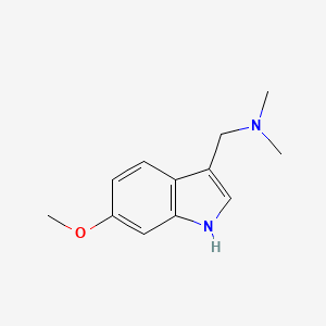 molecular formula C12H16N2O B1587638 6-Methoxygramine CAS No. 62467-65-6
