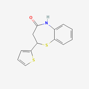 molecular formula C13H11NOS2 B1587641 2-(2-噻吩基)-2,3-二氢-1,5-苯并噻氮杂卓-4(5H)-酮 CAS No. 5871-68-1