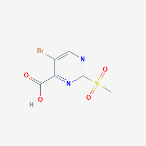 molecular formula C6H5BrN2O4S B1587656 2-Methylsulfonyl-5-bromopyrimidine-4-carboxylic acid CAS No. 30321-94-9