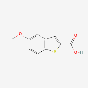 molecular formula C10H8O3S B1587661 5-メトキシベンゾ[b]チオフェン-2-カルボン酸 CAS No. 23046-02-8