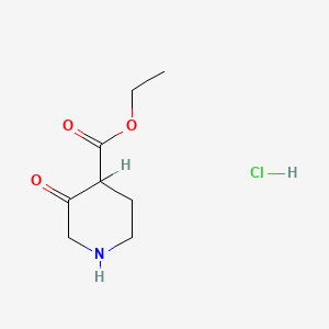 molecular formula C8H14ClNO3 B1587669 3-氧代哌啶-4-羧酸乙酯盐酸盐 CAS No. 72738-09-1