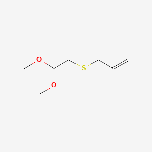 B1587671 3-((2,2-Dimethoxyethyl)thio)propene CAS No. 84522-35-0