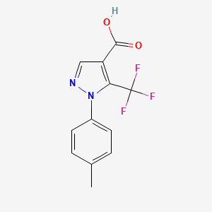 molecular formula C12H9F3N2O2 B1587712 1-(4-Methylphenyl)-5-(trifluoromethyl)-1H-pyrazole-4-carboxylic acid CAS No. 98534-84-0