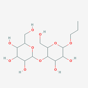 molecular formula C15H28O11 B1587714 2-[4,5-Dihydroxy-2-(hydroxymethyl)-6-propoxyoxan-3-yl]oxy-6-(hydroxymethyl)oxane-3,4,5-triol CAS No. 98302-29-5