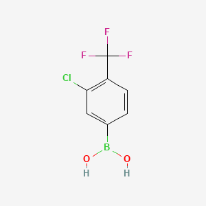 molecular formula C7H5BClF3O2 B1587720 3-氯-4-(三氟甲基)苯硼酸 CAS No. 847756-88-1