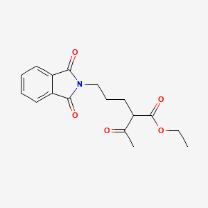 molecular formula C17H19NO5 B1587808 Ethyl 2-acetyl-5-(1,3-dioxoisoindolin-2-yl)pentanoate CAS No. 55747-45-0