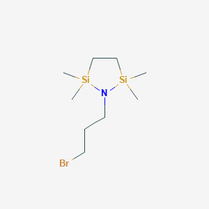 molecular formula C9H22BrNSi2 B1587818 1-(3-Bromopropyl)-2,2,5,5-tetramethyl-1-aza-2,5-disilacyclopentane CAS No. 95091-93-3
