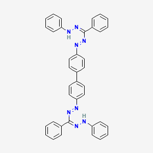 molecular formula C38H30N8 B1587885 N'-anilino-N-[4-[4-[[(Z)-N-anilino-C-phenylcarbonimidoyl]diazenyl]phenyl]phenyl]iminobenzenecarboximidamide CAS No. 21520-87-6