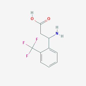 molecular formula C10H10F3NO2 B1587894 3-氨基-3-(2-(三氟甲基)苯基)丙酸 CAS No. 299165-24-5